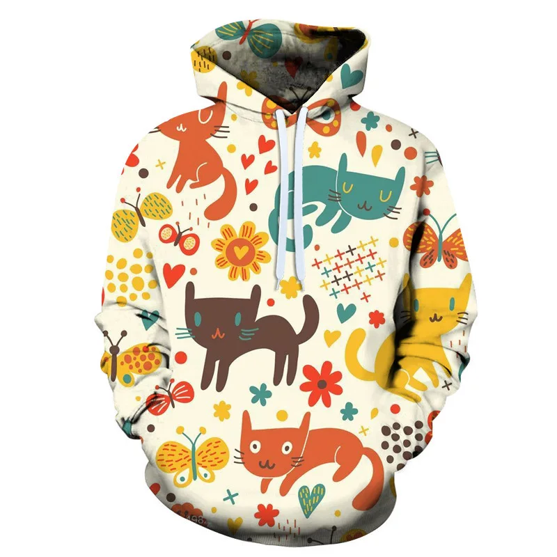 

Autumn Unisex Men's 3D Pet Cat Series Printed Sweatshirt Casual Fashion Hoodies Outdoor Couple Pullover Women's Home Sudaderas