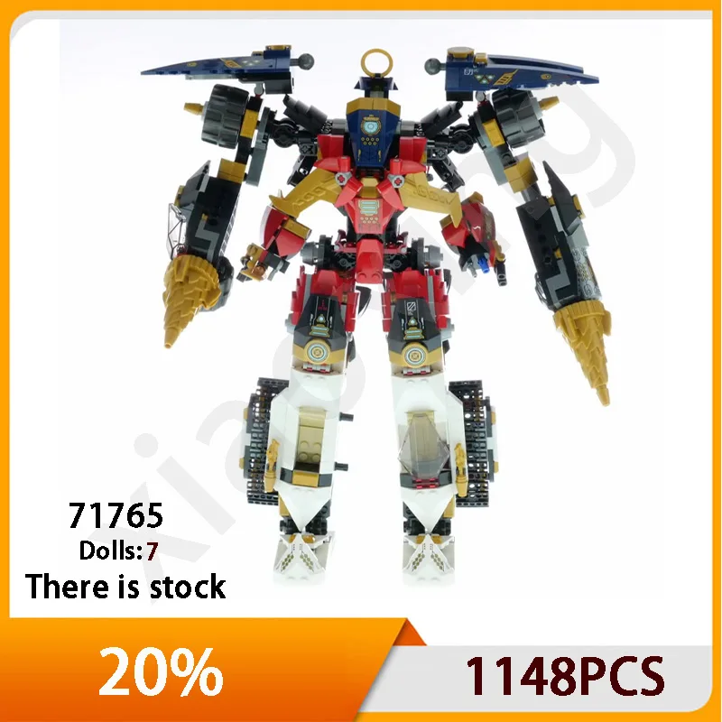 

Movie Series 4-in-1 Super Combo Mecha 71765 Building Blocks 1148 pieces Robot mecha and character building block toy gift
