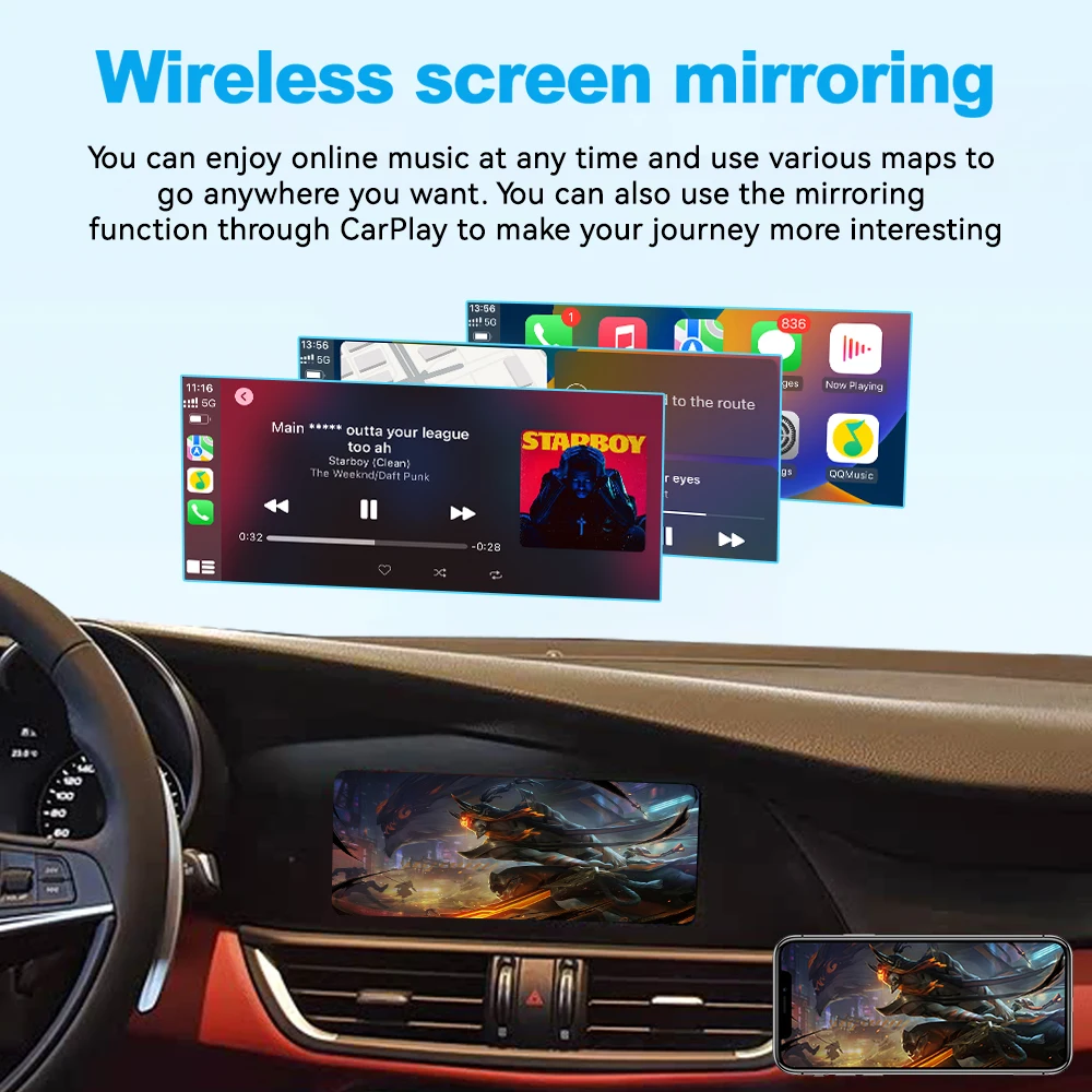 Беспроводной модуль JoyeAuto Decoder CarPlay Android Auto для умных автомобильных систем Alfa GiuliaStelvio 2017-2019 с функциями Mirror-Link и AirPlay (art.: 3920db2df65e2) - 3920db2df65e2