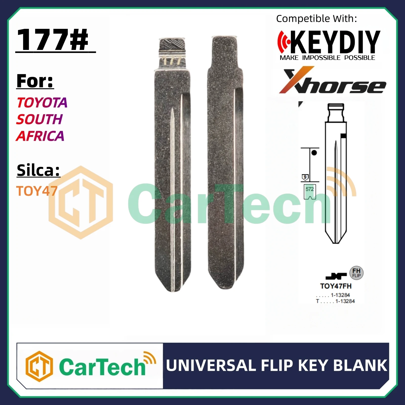 Фото 01 # HU49 необрезанный флип-пустой ключ для KEYDIY KD XHORSE VVDI Универсальный пульт дистанционного управления для Audi VW Volkswagen Seat Porsche Jetta Santana №1