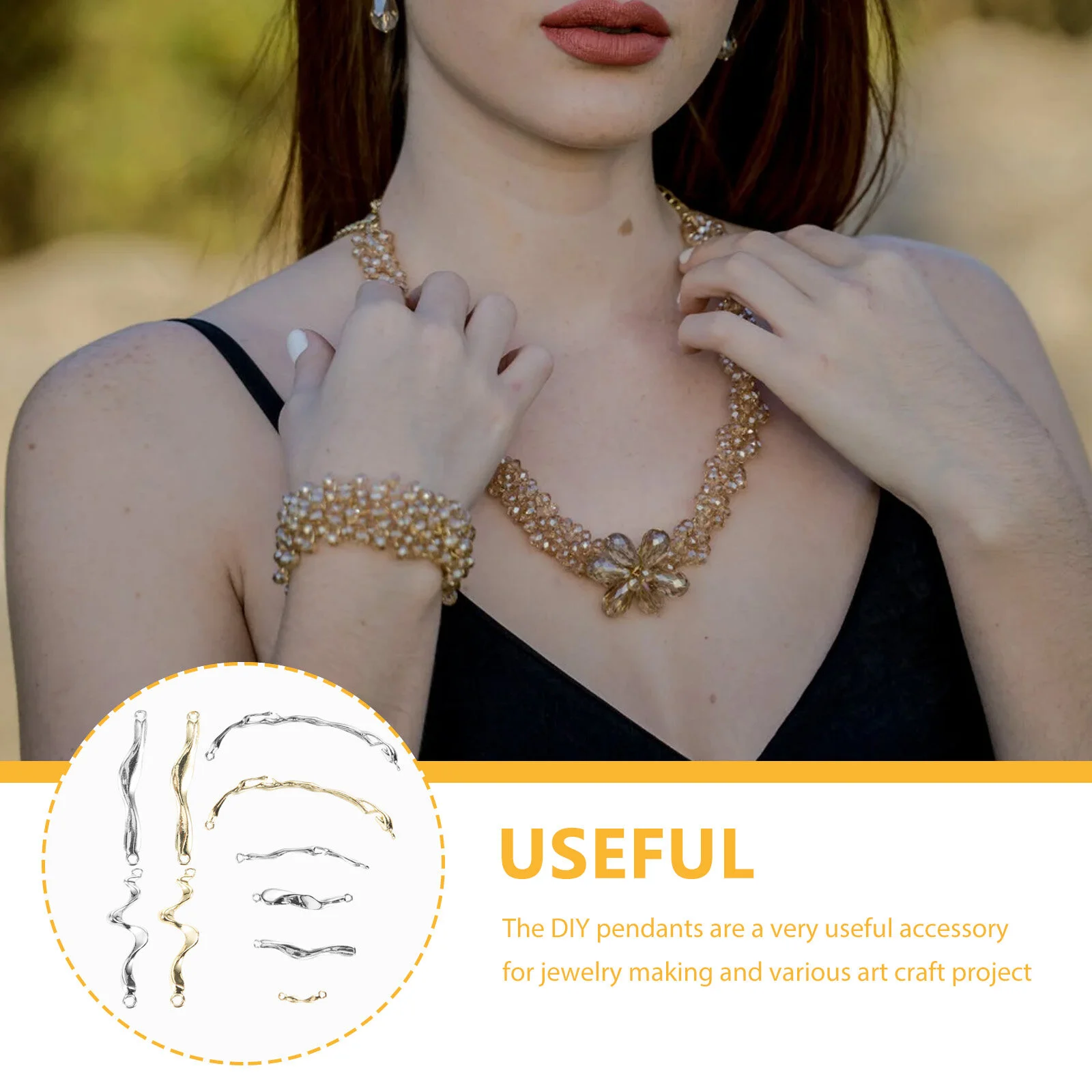 Jewelry Pendants Necklaces Decorative Pendent Metal Hanging Charms Parts DIY Accessory