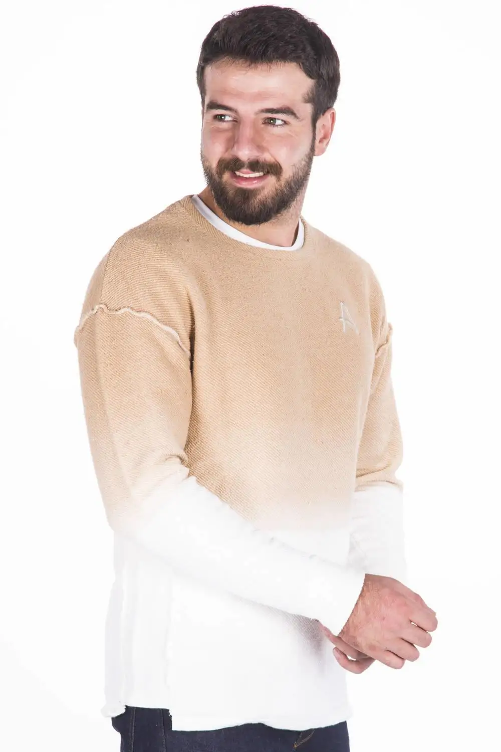 

Blue WhiteColorCrewNeckSweatshirt