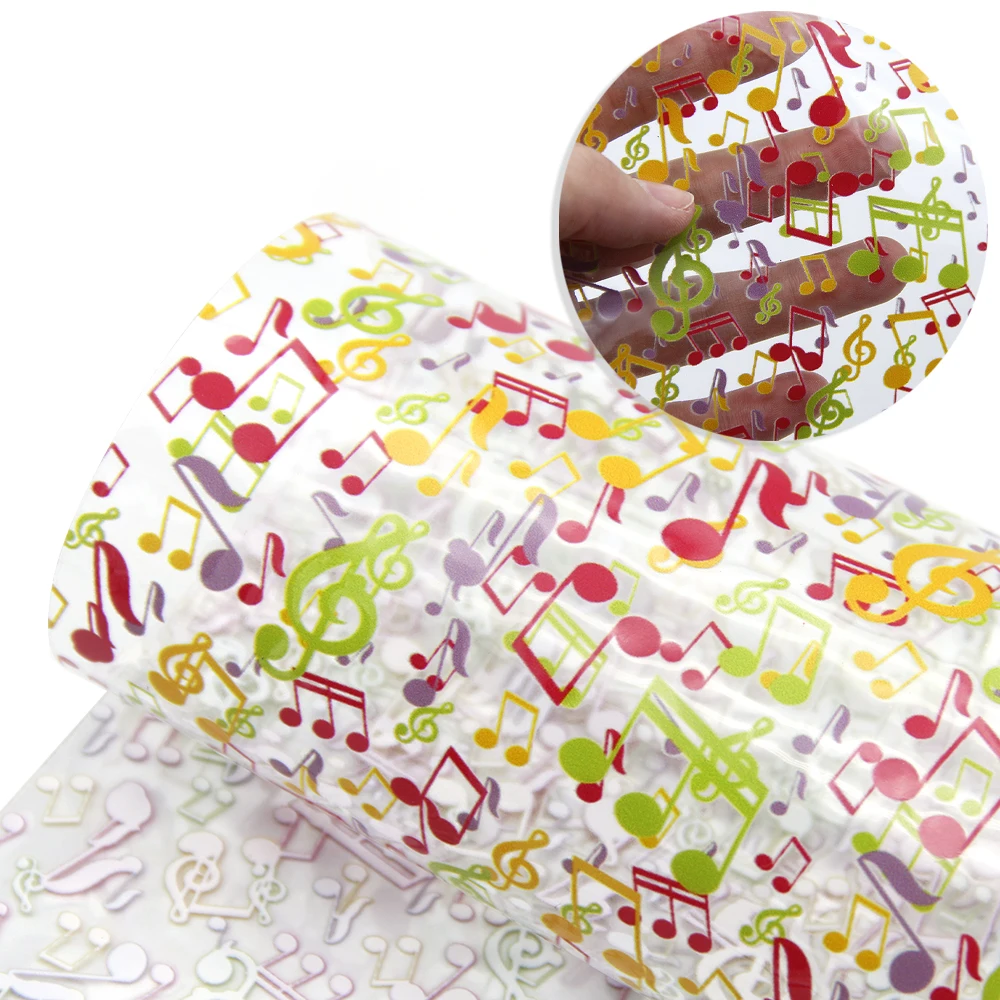 Прозрачная Синтетическая кожаная ткань с цветочным принтом в виде сердца 20x33 см