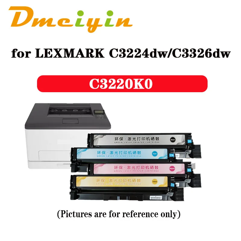 C3220K0 C3220C0 C3220M0 C3220Y0 Тонер-картридж 1 5K K/C/M/Y EUR для Lexmark C3224dw/MC3224dwe/C3326dw/C3426dw//MC3426i