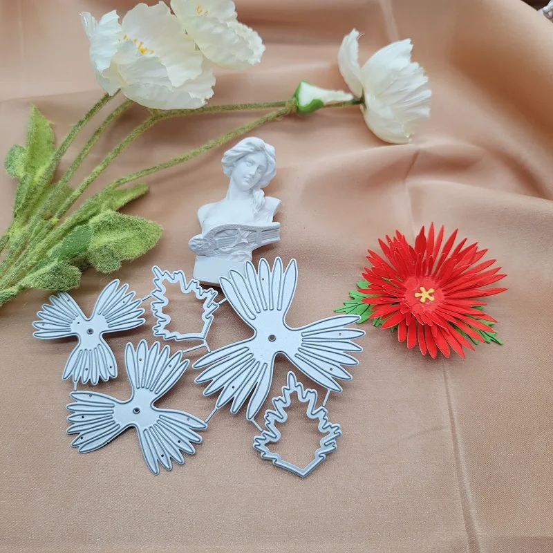 

Christmas Flowers Decoration Craft Metal Cutting Dies Embossing Mold Scrapbook Paper Craft Knife Mould Blade Punch Stencils