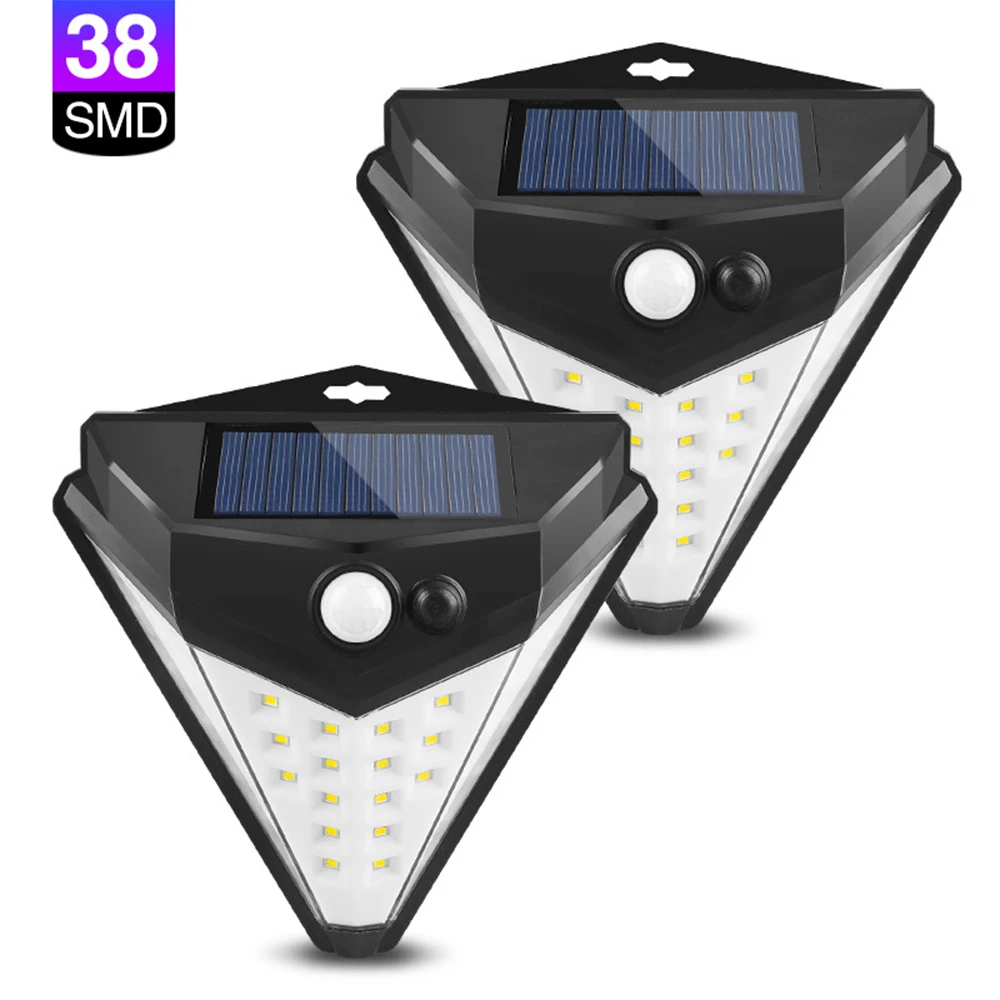 

38 Led Solar Pir Motion Sensor Wall Lamp Outdoor Garden Waterproof Light for Corridor Path Decoration Lighting