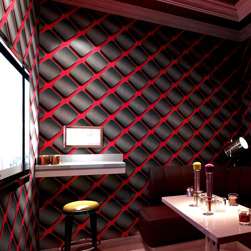 

KTV Wallpaper 3D Three-dimensional Personality Fashion Flash Wall Cloth Bar Hotel Fancy Ballroom Box Theme Room Wallpaper