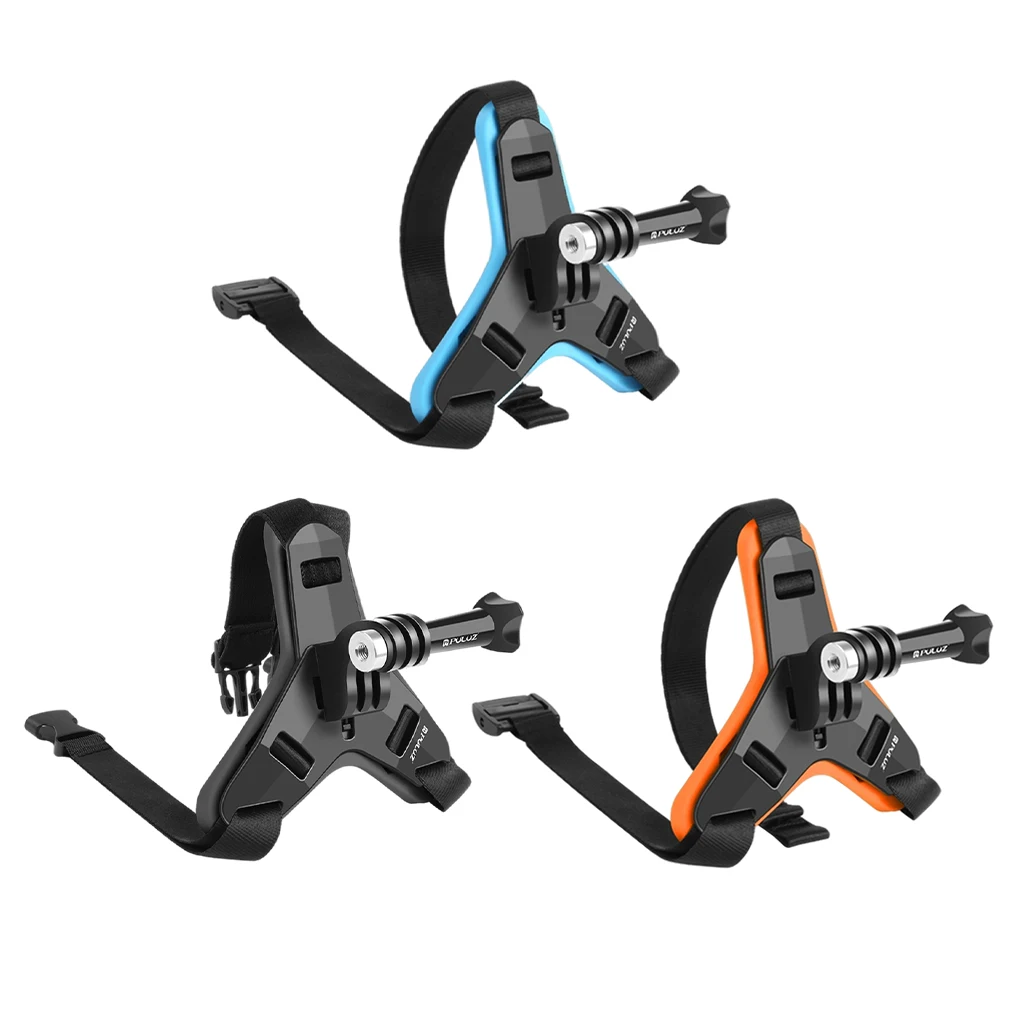 

PULUZ Motorcycle Helmet Camera Y-shape Mount Motorbike Detachable Bracket Photography Supplies Replacement for GoPro Orange