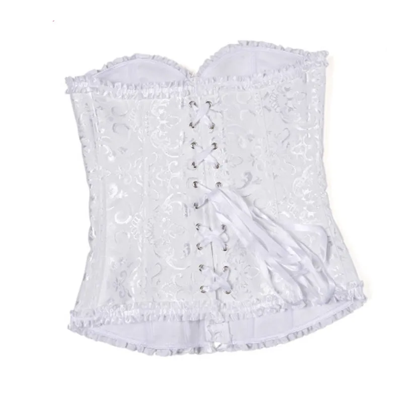 Женский новый женский корсет с завышенной талией спереди на молнии жаккардовый