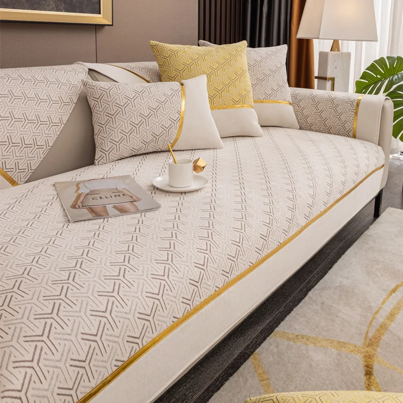 

Luxury Sofa Cover Modern Chenille Anti-slip Combination Sofa Cushion Cover for Living Room Full Cover Furniture Dust Protection