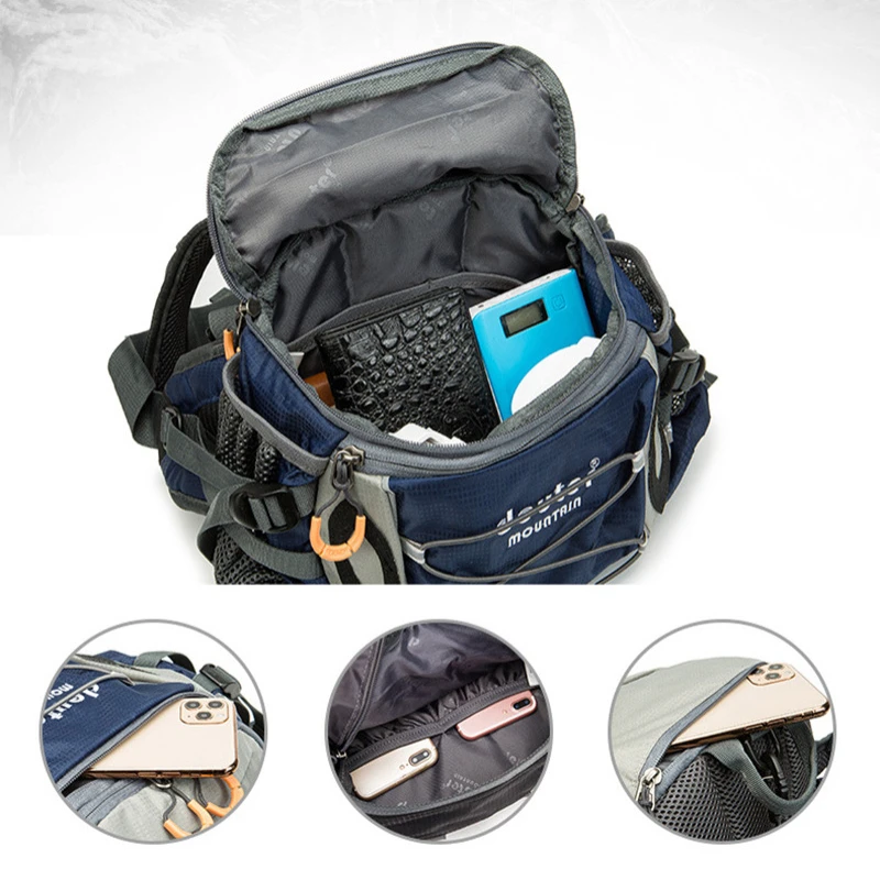 10L Shoulder Waist Bag Fishing Running Bag Fitness Gym Sports Backpacking Bag Hiking Camping Climbing Cycling Backpack