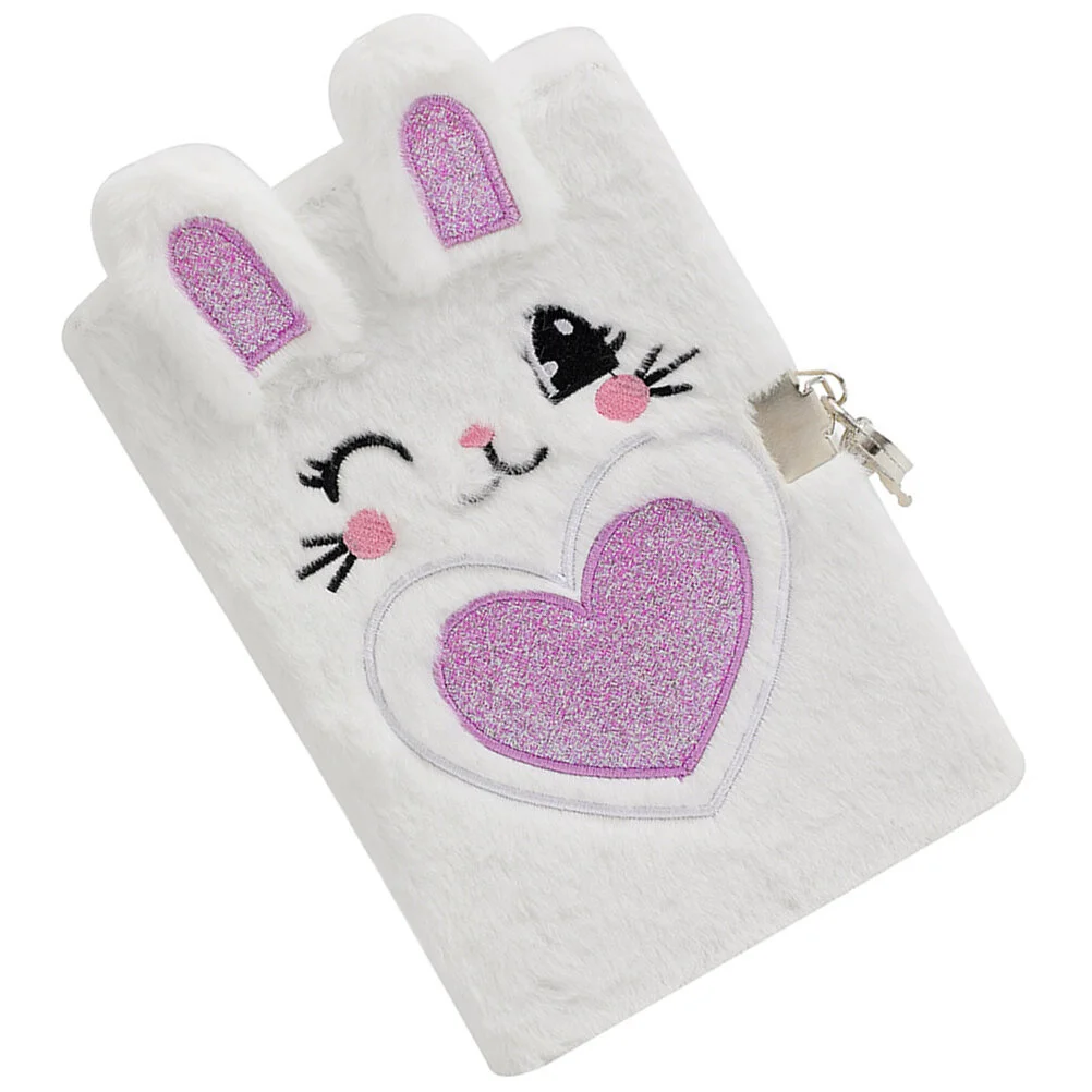 

Small Notebook Plush Cover Diary Cartoon Notepad Little Notebooks Journals Teens