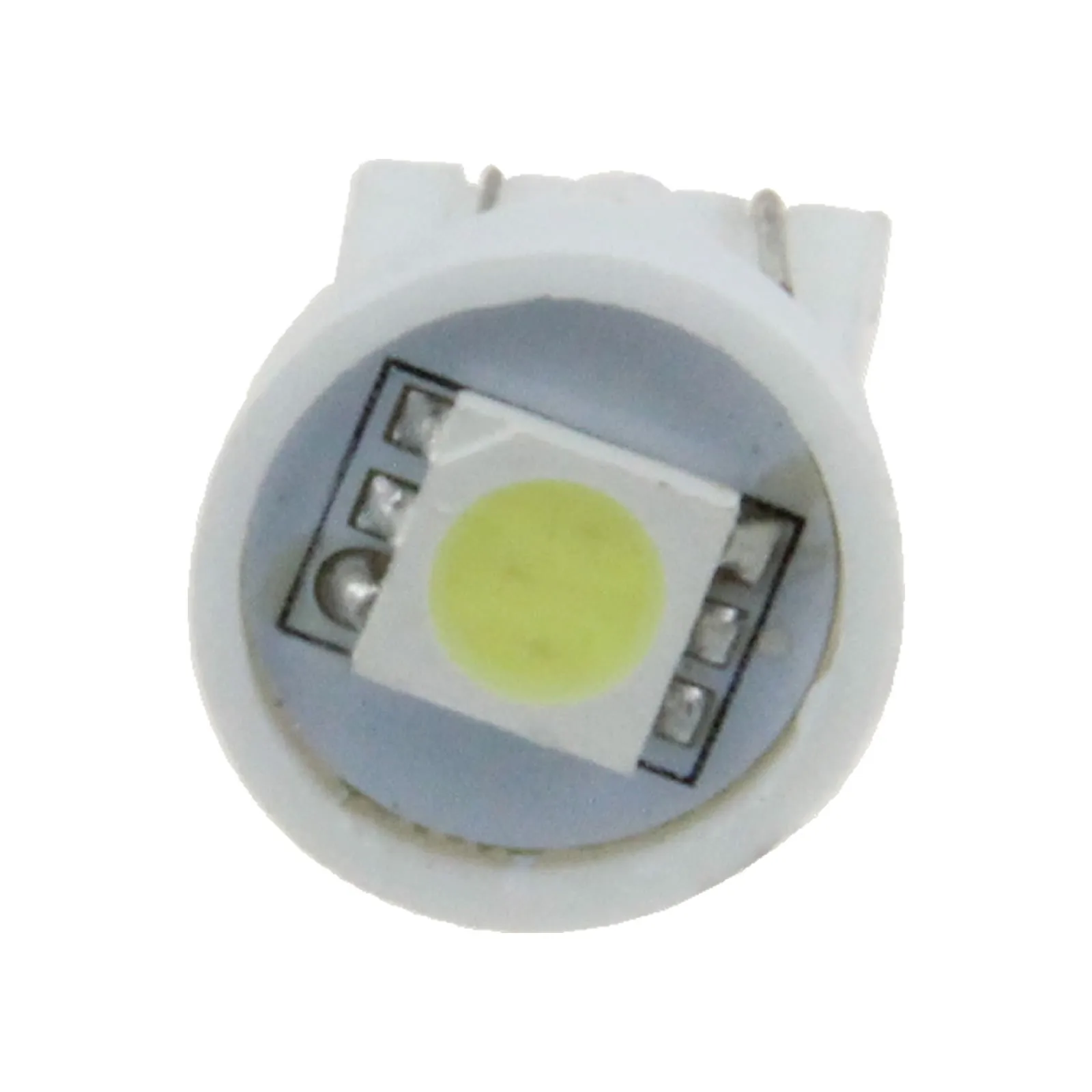 10x белая Автомобильная задняя лампа T10 W5W габаритные огни 1 излучатель 5050 SMD фонарь