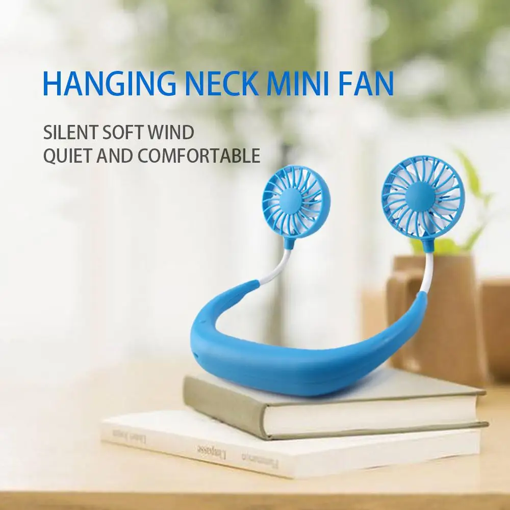 

Sports Hanging Neck Fan Charging Fan Portable Lazy Fan Folding Handheld Desktop Silent Fan Decorative Fans Decoration Crafts