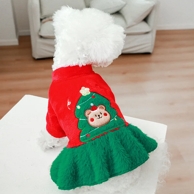 

Christmas Costume Dog Princess Dresses Christmas Tree Dress For Party Princess Winter Dresses For Small Medium Pets Dog Costume