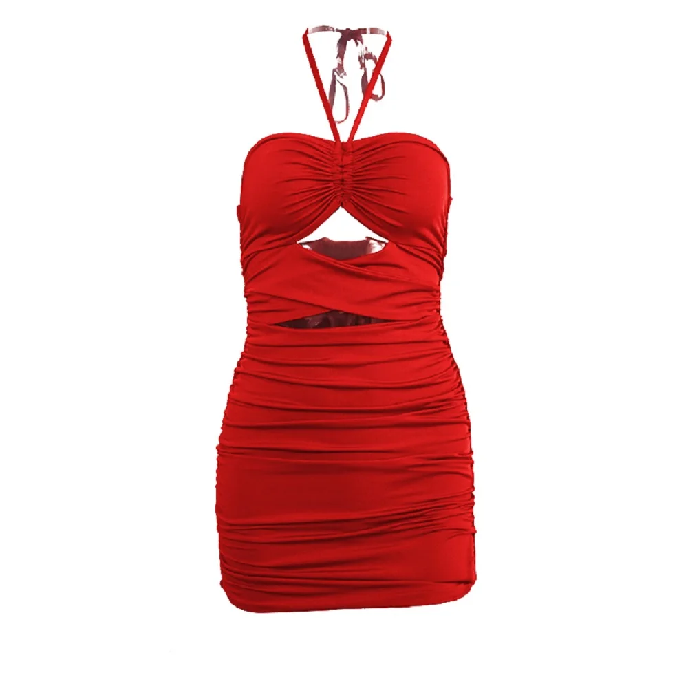 

Женское платье-низ красного цвета, шикарные женские юбки со складками, Женская юбка-НИЗ на бретелях