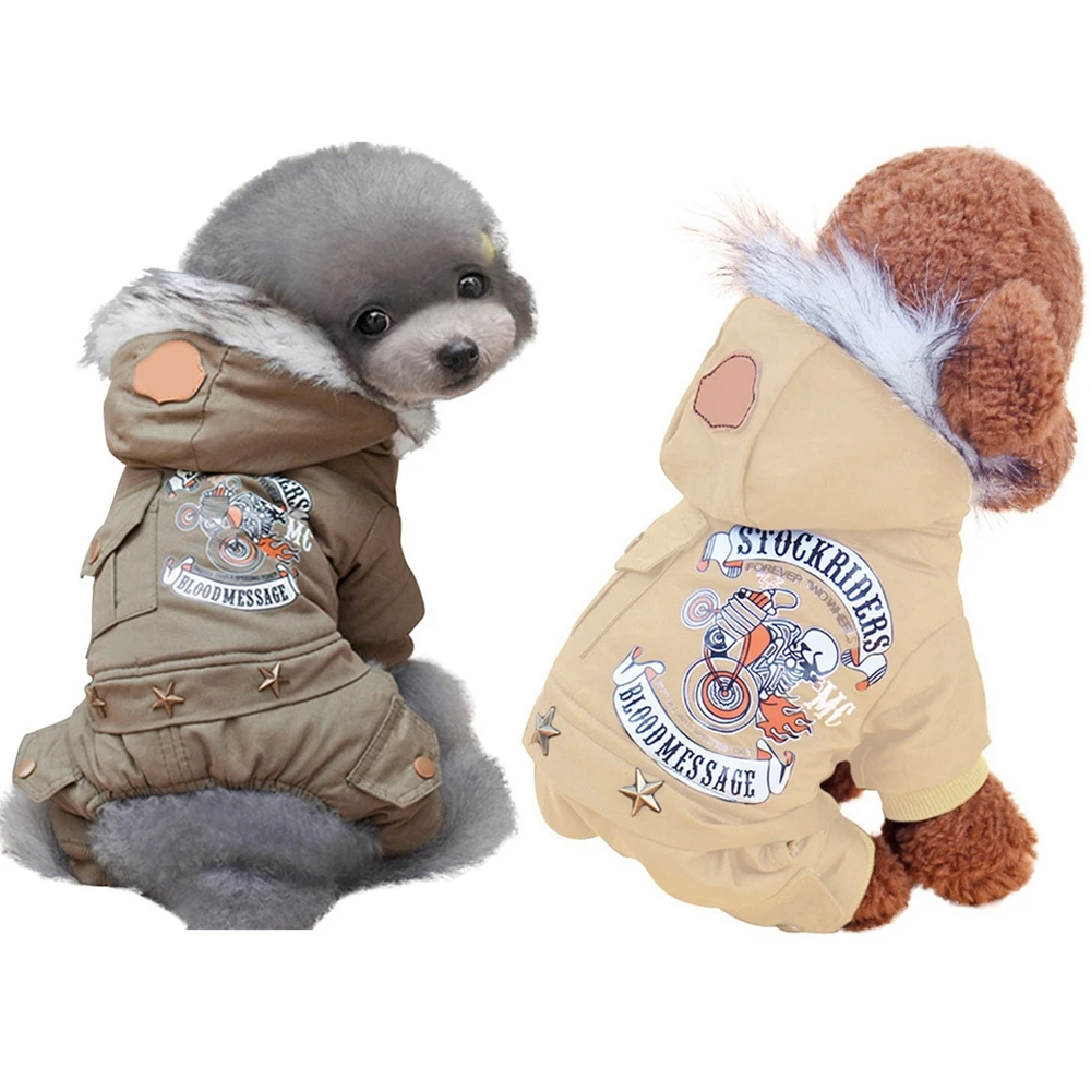 Зимняя одежда, теплая одежда для вождения, жилет для щенка, крутая куртка для чихуахуа, костюм для собаки, пальто для маленьких и средних собак