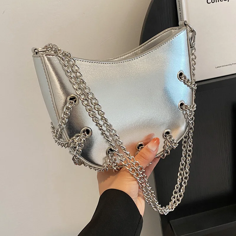 

Маленькая женская сумка, модная роскошная дизайнерская сумочка на цепочке Y2k, сумочки для женщин, дорожные женские сумки на плечо, трендовый мессенджер 2023