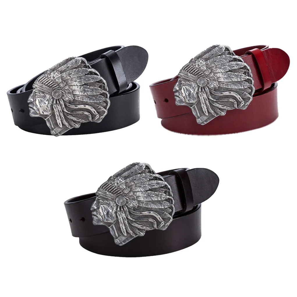 

Mens Belts Tang Grass Pattern Eagle Retro Vintage Rustic Stylish Design Adjustable Leather Belt Leather Belt Jeans Reddish brown