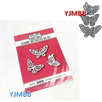 yjmbb 2022 new beautiful three butterflies metal cutting dies scrapbook album paper diy card craft embossing die cutting