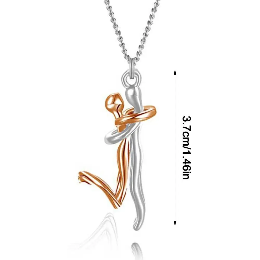 Медный кулон для обнимания пары символизирующее ювелирное изделие на годовщину