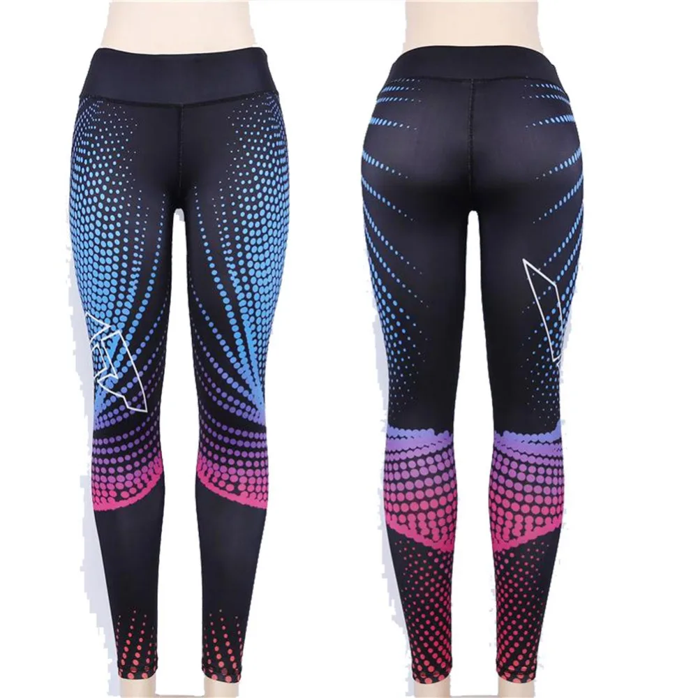 

Spring Women Sport Legging Pants Sexy High Waist Elasticity Digital Printed Leggings Push Up Strength Pants & Capris Sweatpants