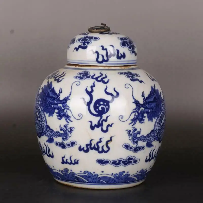 

Китайский фарфоровый горшок Qing Qianlong Dragon