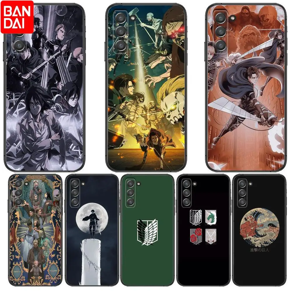 

Attack on Titan Phone cover hull For SamSung Galaxy s6 s7 S8 S9 S10E S20 S21 S5 S30 Plus S20 fe 5G Lite Ultra Edge