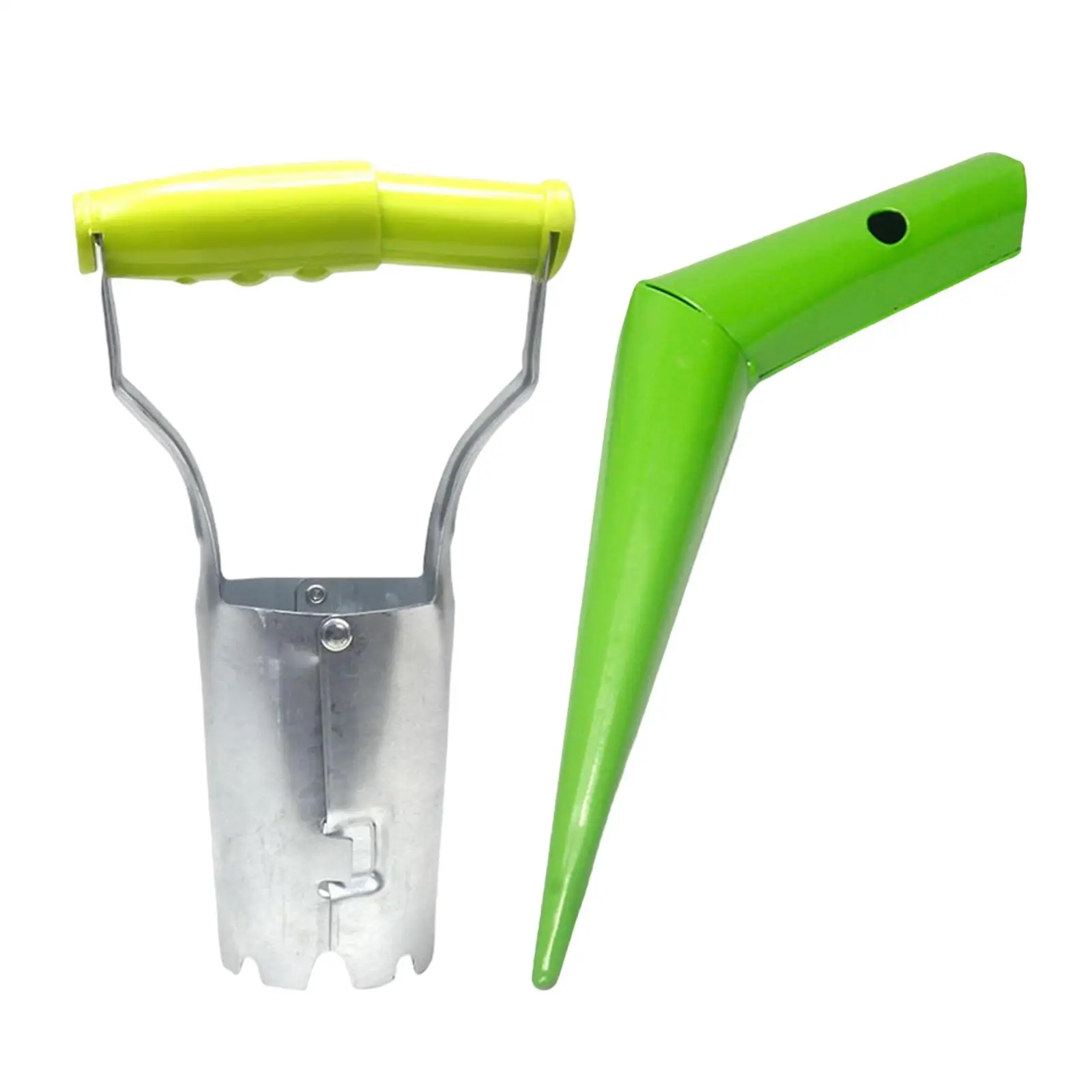 

2Pcs Flower Bulb Planter Tool & Seed Dispenser,Garden Hole Digger Hole Marker Tool for Daffodils,Dahlias Farming Tools