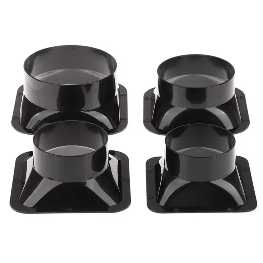 

Бытовые аксессуары, настенный фланцевый соединитель из АБС-пластика, черный соединитель вентиляционной трубы, соединение воздуховодов, кухня