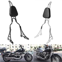 motorcycle black rear backrest sissy bar with cushion pad for harley sportster xl 883 1200 2004 2020 19 18