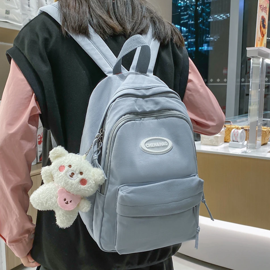 

Fashion Backpack Purses Women Kawaii Book Bag for Teenage Girls 2022 Canvas Small Bagpack Ladies Travle School Rucksack Satchel