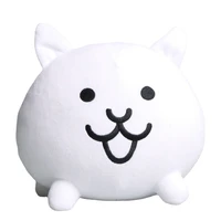 20cm short kawaii plush toy the battle cats game peripheral white dolls anime plushie toys for children kids gift