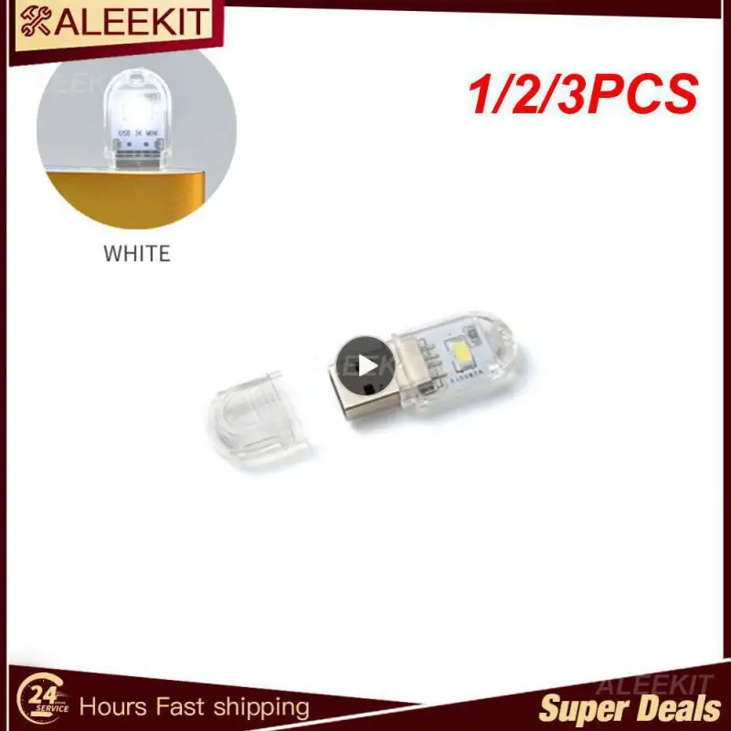

1/2/3 шт., портативная мини-лампа Usb 3000, 2-24 светодиода