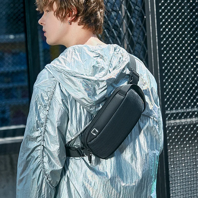 Fashion Chest Bag Men's 2022 New Waterproof Oxford Shoulder Bag Travel Leisure Waist Packs Sports Riding Chest Bags for Male