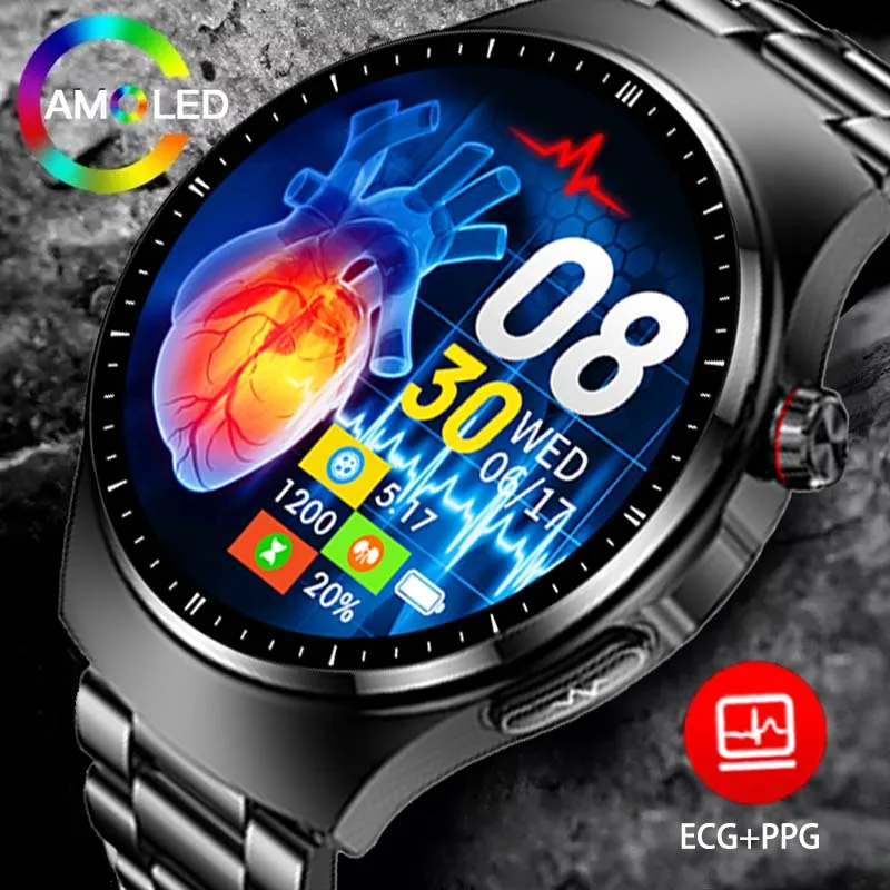 

Мужские Водонепроницаемые Смарт-часы с функцией измерения уровня сахара в крови и липидов, 2023 ЭКГ + ППГ