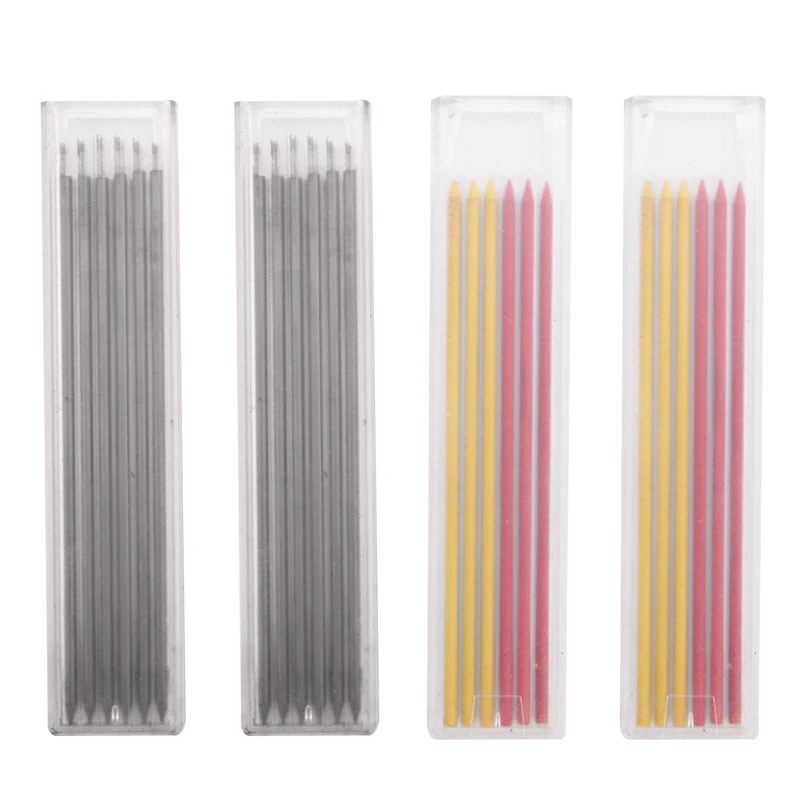 

24 Pieces 2.8 Mm Pencil Refills For Carpenter Mark Pencils, Solid Deep Hole Mechanical Construction Pencil Replacements