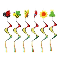 hangings wind spinners outdoor 6pcs foldable rainbow wind spinner colorful spiral wind spinner hangings decoration for home