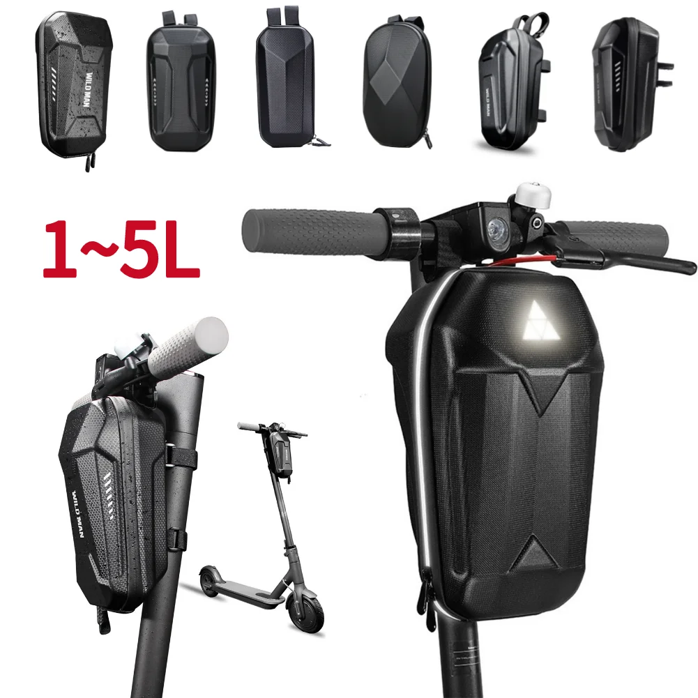 5L EVA Hard Shell Electric Scooter Front Bag Waterproof Bike Bicycle Hanging Bag for Xiaomi M365 Electric Scooter Accessories