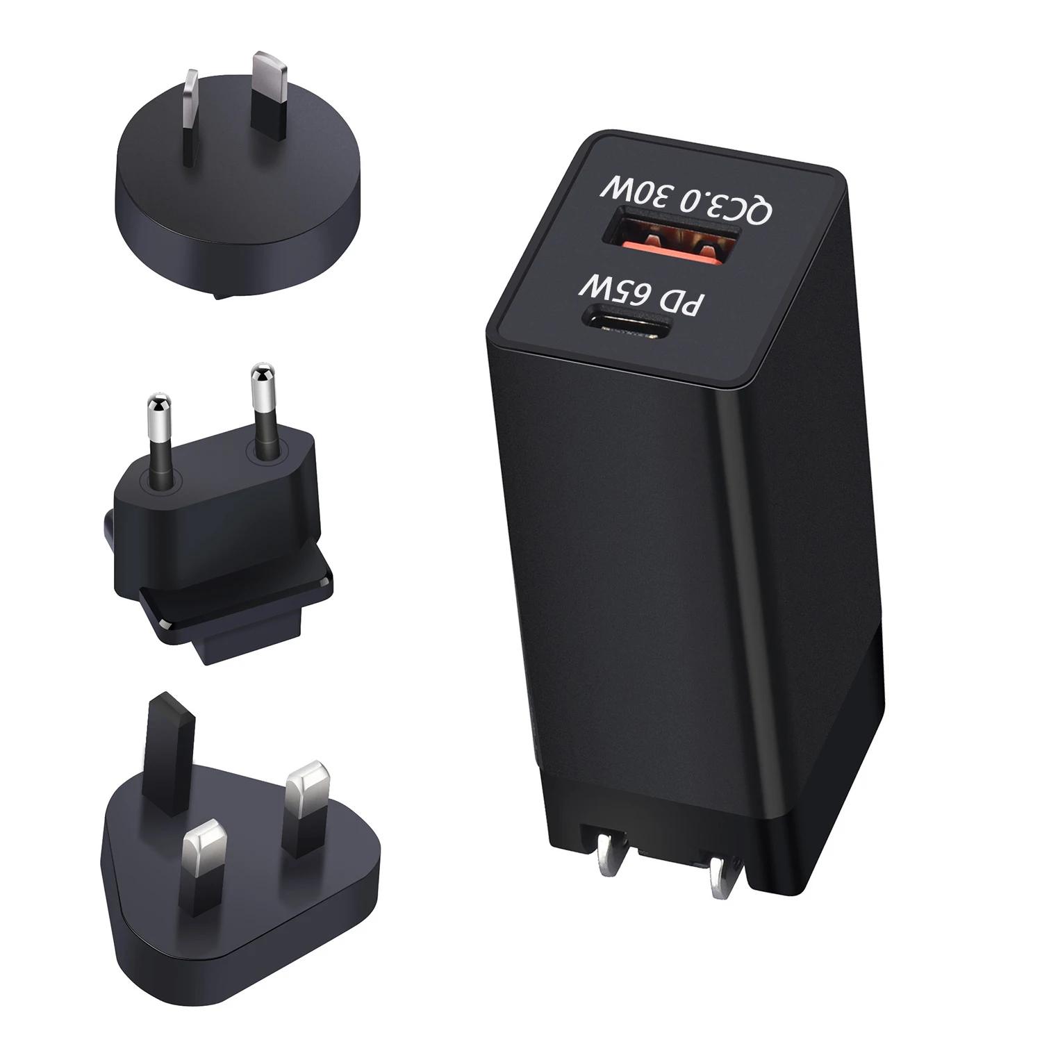 

65W Usb Charger Quick Charger 3.0 Adapter Plug Fast Charging Travel Wall Charger For iPhone for Samsung for Xiaomi