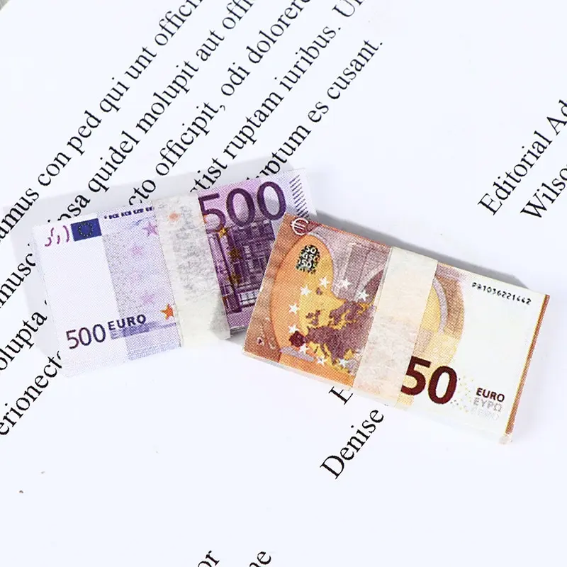 Мини-банкноты 20 шт. миниатюрные для дома 1/12 куклы кукольного |