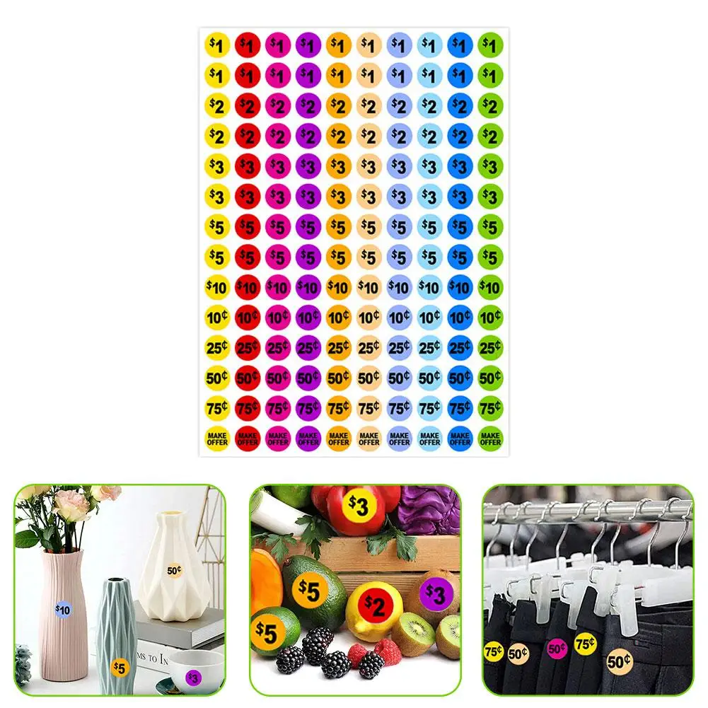 30 шт. цветные наклейки для торговых центров Y9A2