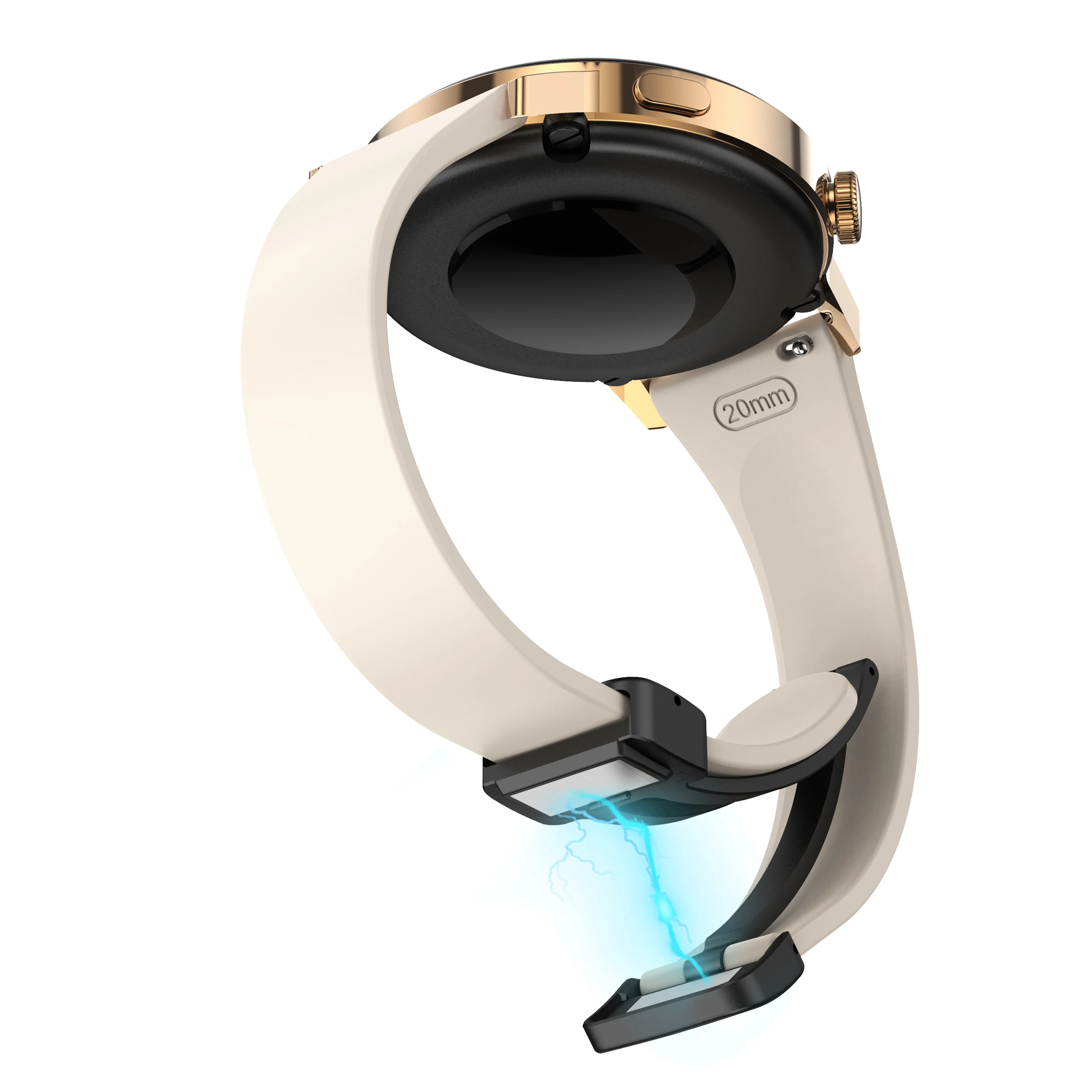 Фото Тонкий силиконовый ремешок для Samsung Galaxy Watch 7 FE 6 4 Classic 5 Pro 40 мм 44 мм 45 мм Магнитный браслет correa Galaxy Watch6 4 Ремешок №4