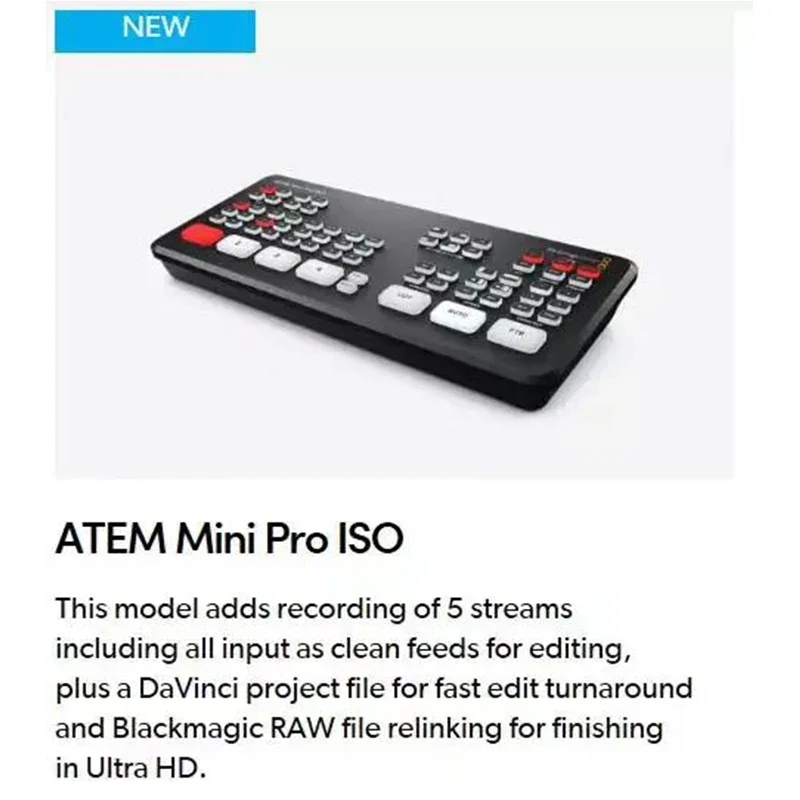 Фото D88 Blackmagic Design ATEM Mini Extreme SWATEMMINICEXT 12 В 8 HD-MI INPUT 2 HD/MI Видеопереключатель Прямая трансляция Аудио №3
