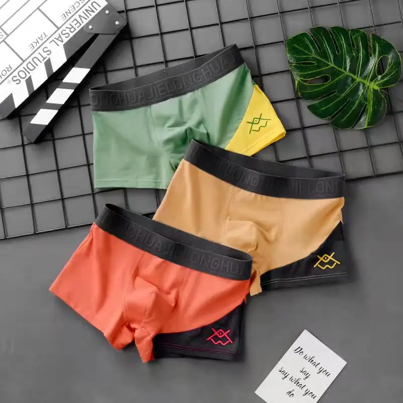 

Men's Panties Set Breathable Boxers Men Comfortable Men Underpants Men Shorts Cotton Underwears Men Comfortable Soft Print Style