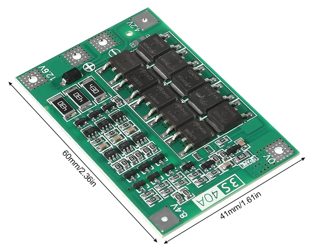 Фото Плата защиты литиевых аккумуляторов 3S 40A BMS 12В/12.6В для 18650 с балансировкой, зарядное устройство для литий-ионных аккумуляторов, модуль PCB BMS Lipo Cell №2
