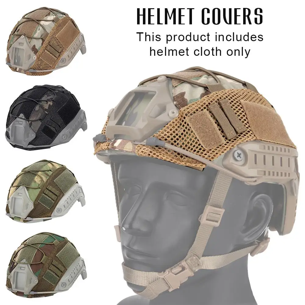 

Тактический чехол на шлем, профессиональные аксессуары для стрельбы, военный защитный камуфляжный чехол для пейнтбола, кепка, шлем Ai U0x9
