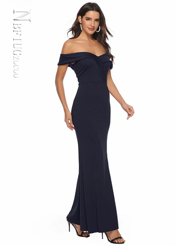 

Sexy Long Dress Women Short Sleeve Elegant Party Dress Maxi Vestidos