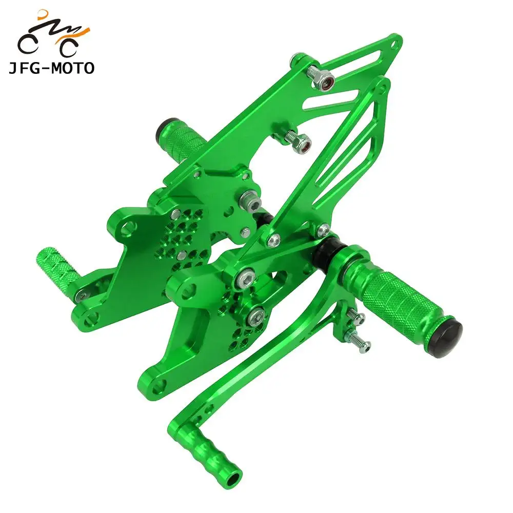 

For KAWASAKI Ninja ZX-10R ZX10R 2006-2010 2009 2008 Motorcycle Aluminum CNC Adjustable Footpegs Foot Pegs Pedals Rest Rearset