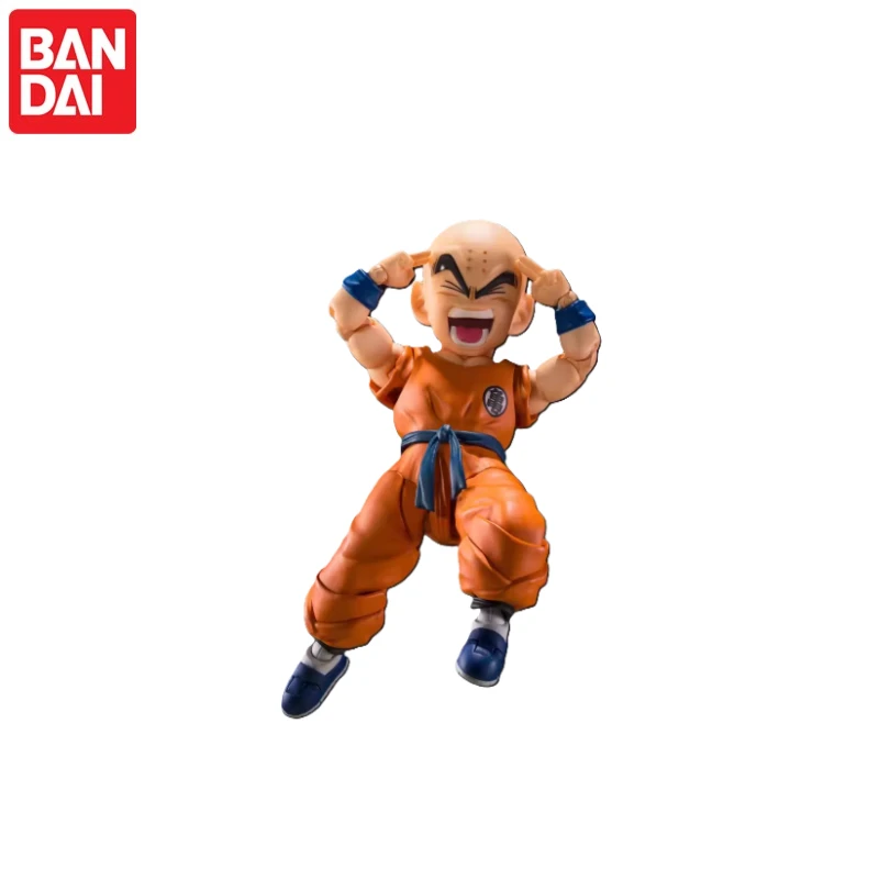 Фото В наличии, 100% оригинал BANDAI Dragon Ball Z S.H.Figuarts: Фигурка Сон Гоку и Криллина (старые друзья), коллекционная модель, подарки №4